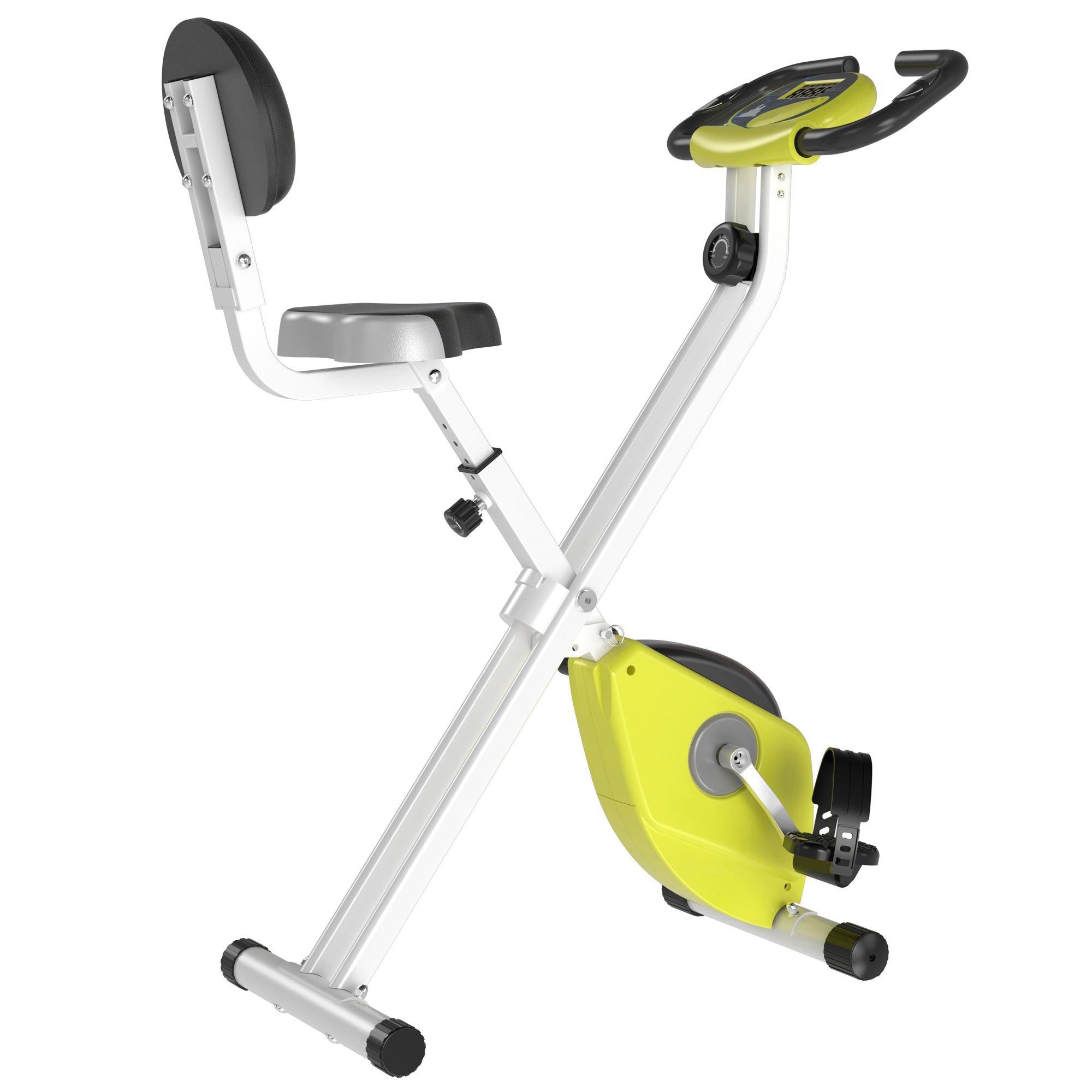 Magnetic Resistance Exercise Bike Foldable LCD Adjustable Seat