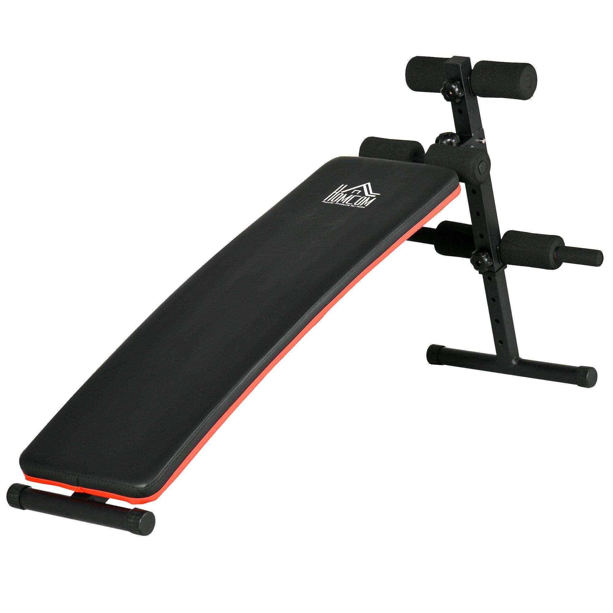 Foldable Sit Up Bench, Adjustable Core Workout Training for Home Gym