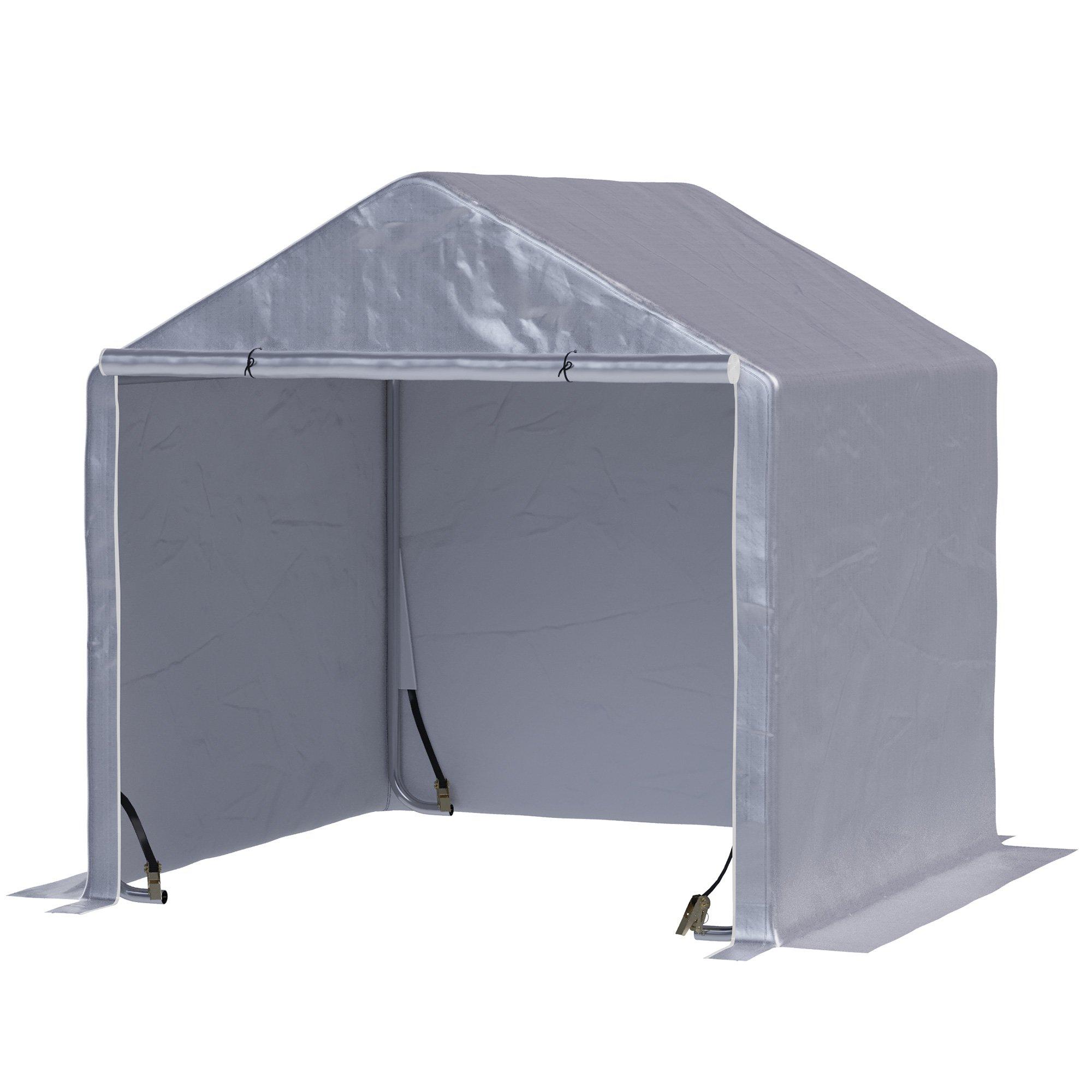 2x2m Temporary Garden Shed Storage Tent with Steel Frame