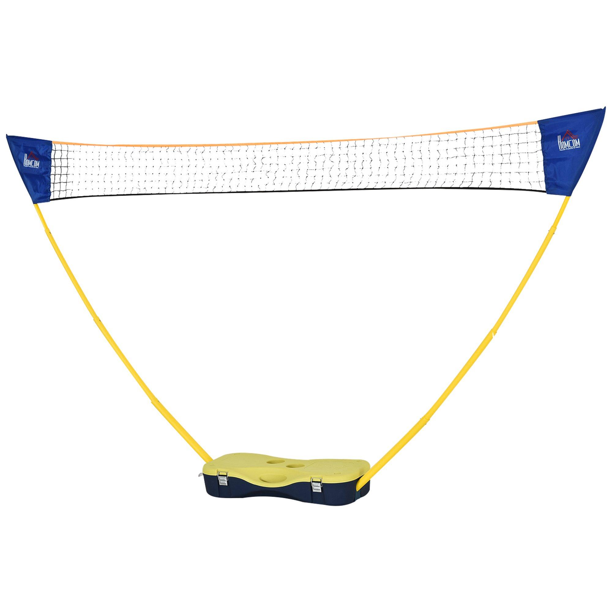 Foldable Badminton Net Set with 2 Pairs of Rackets 2 Shuttlecocks