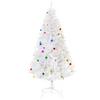 HOMCOM 6ft Snow Artificial Christmas Tree Metal Stand Decorations Home White thumbnail 1