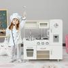 HOMCOM Kids Kitchen Playset with Accessories Large Simulation Kitchen Cooking thumbnail 2