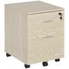 VINSETTO 2-Drawer Locking Office Filing Cabinet with 5 Wheels Rolling Storage thumbnail 1