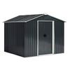 OUTSUNNY 8 x 6ft Garden Storage Shed with Double Sliding Door Outdoor thumbnail 1