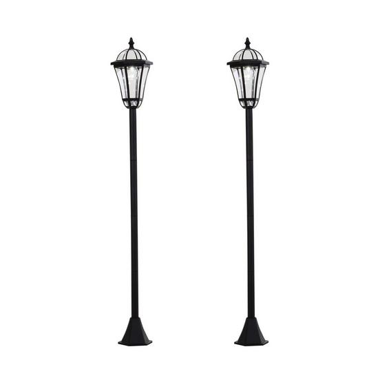 OUTSUNNY 2PCS Solar Torch LED Lights Post Lamp Outdoor Garden Decoration Auto On/Off 1