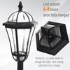 OUTSUNNY 2PCS Solar Torch LED Lights Post Lamp Outdoor Garden Decoration Auto On/Off thumbnail 5