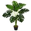 OUTSUNNY 85cm/2.8FT Artificial Monstera Plant Realistic Fake Tree Potted thumbnail 1