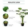 OUTSUNNY 85cm/2.8FT Artificial Monstera Plant Realistic Fake Tree Potted thumbnail 6