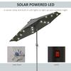 OUTSUNNY 24 LED Solar PoweParasol Umbrella Garden Tilt Outdoor String Light thumbnail 3