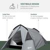 OUTSUNNY 1-2 Man Camping Dome Tent Porch Mesh Window Double Layer Hiking thumbnail 4