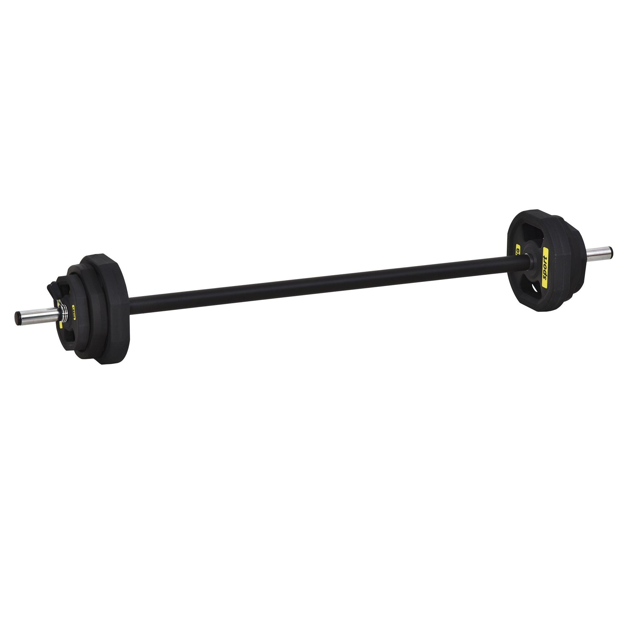 Adjustable 20kg Barbell Set Fitness Exercise for Indoor Home Gym