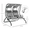 OUTSUNNY 2 Seater Garden Metal Swing Seat Patio Swinging Chair Hammock Canopy thumbnail 3