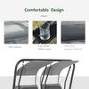 OUTSUNNY 2 Seater Garden Metal Swing Seat Patio Swinging Chair Hammock Canopy thumbnail 6