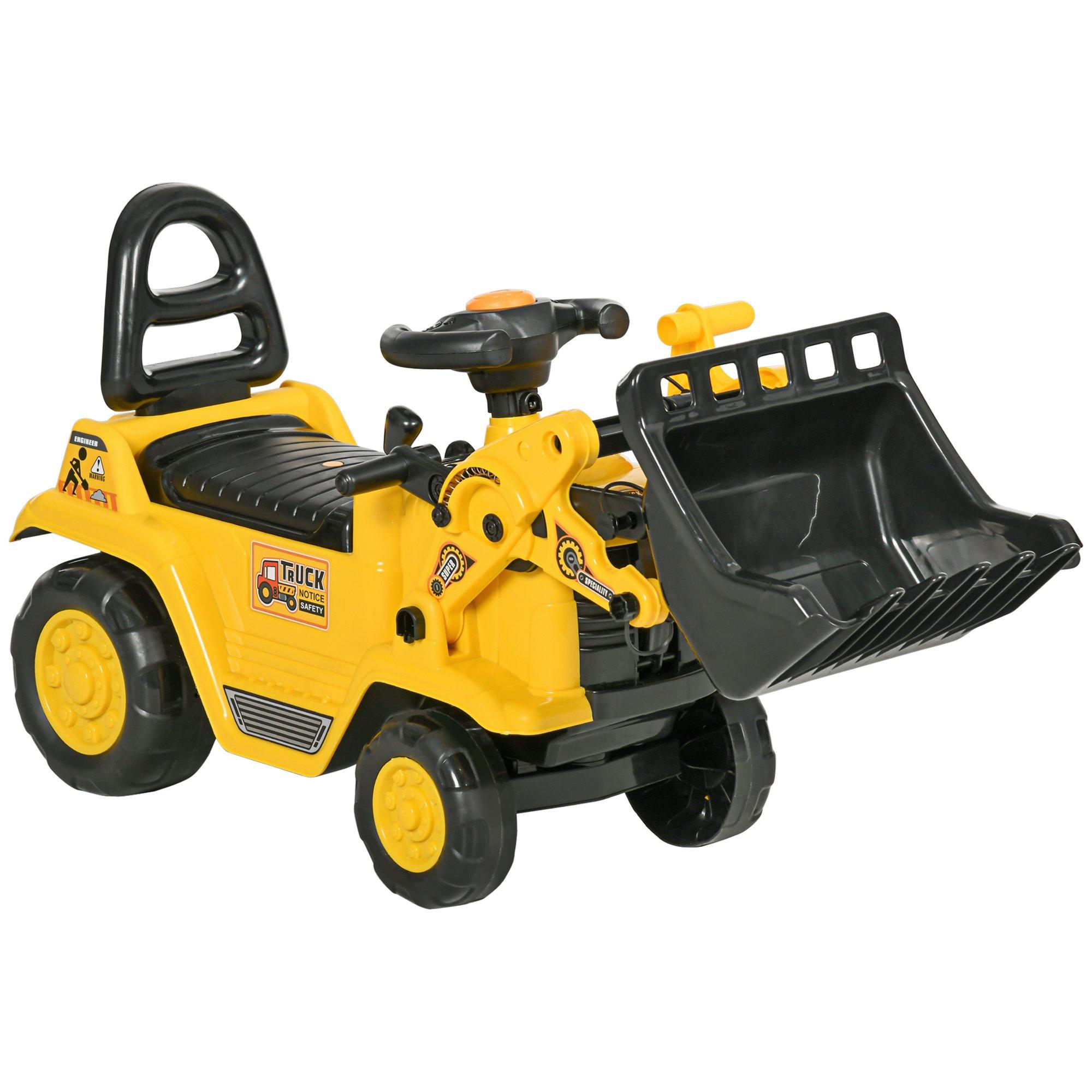 Ride-On Bulldozer Toddler Digger Excavator Construction Truck