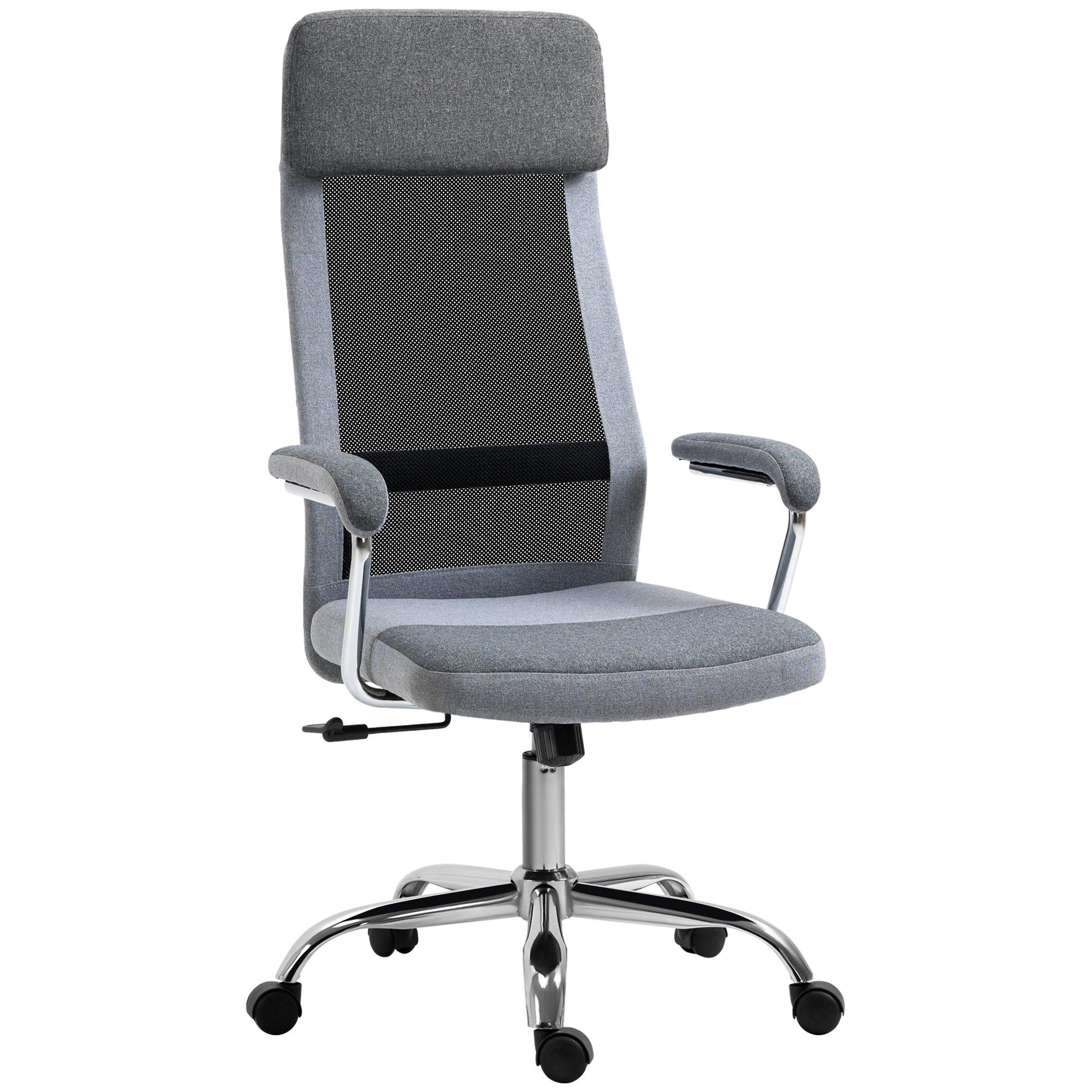 Office Chair Mesh High Back Swivel Task PC Desk Chair Home and Arm