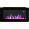 HOMCOM 1000W/2000W LED Electric Fireplace Automatic Function Remote Timer Safe Heater thumbnail 1