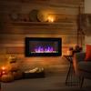 HOMCOM 1000W/2000W LED Electric Fireplace Automatic Function Remote Timer Safe Heater thumbnail 3