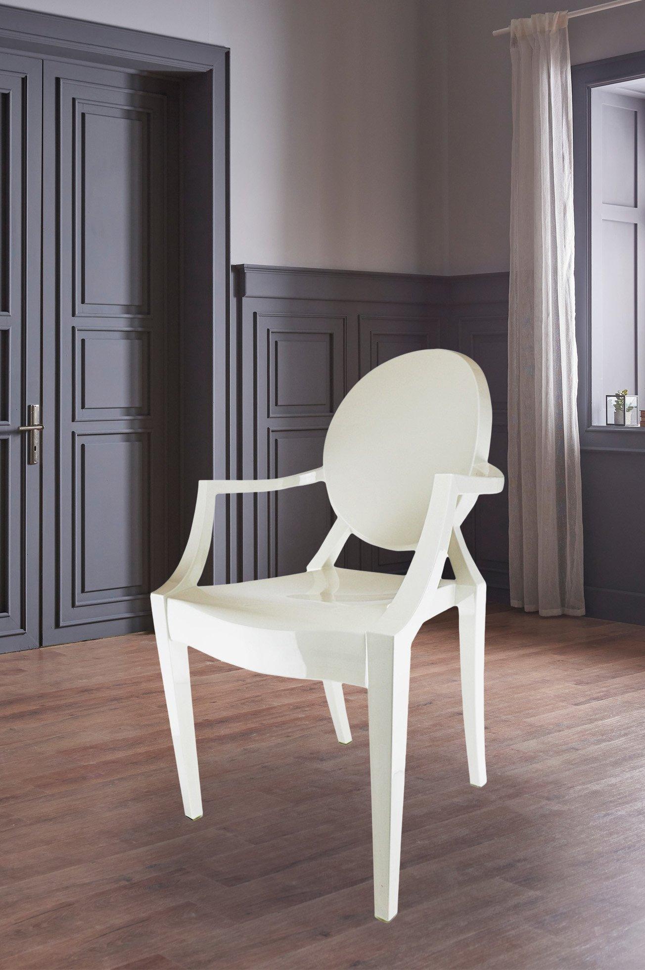 Ghost Style Plastic Louis Armchair