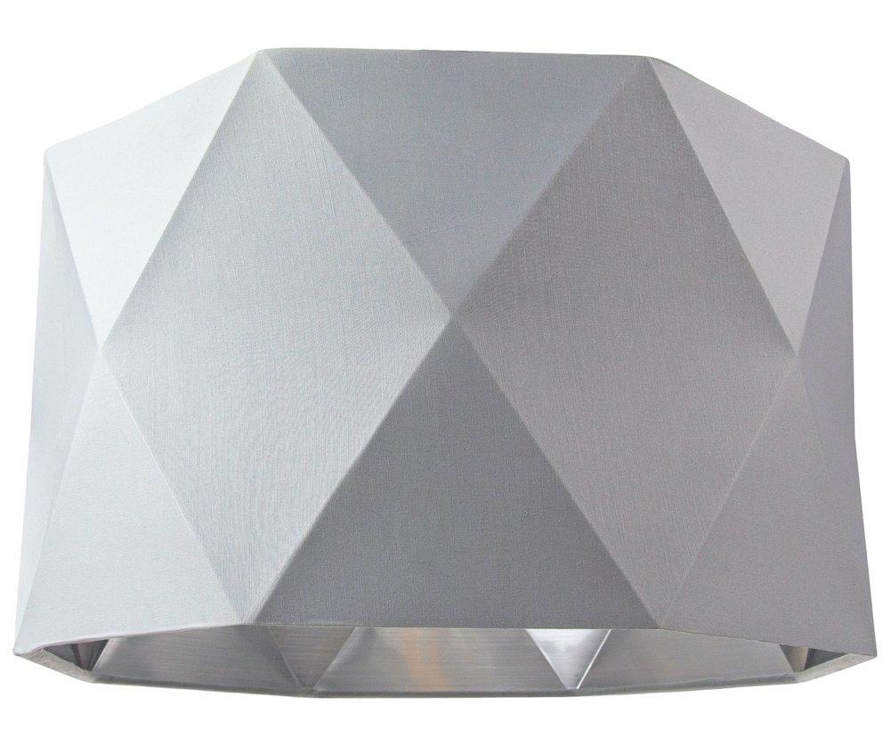Cotton Fabric Geometric Shade with Inner Brushed Metal Effect Lining