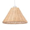 Happy Homewares Traditional Empire Drum Designed Light Brown Rattan Wicker Ceiling Light Shade thumbnail 1