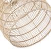 Happy Homewares Traditional Vintage Spiral Cage Design Natural Brown Rattan Ceiling Lamp Shade thumbnail 3