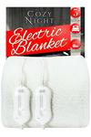 Cozy Night Electric Blanket Double Bed Size Fleece Heated Mattress Cover thumbnail 1