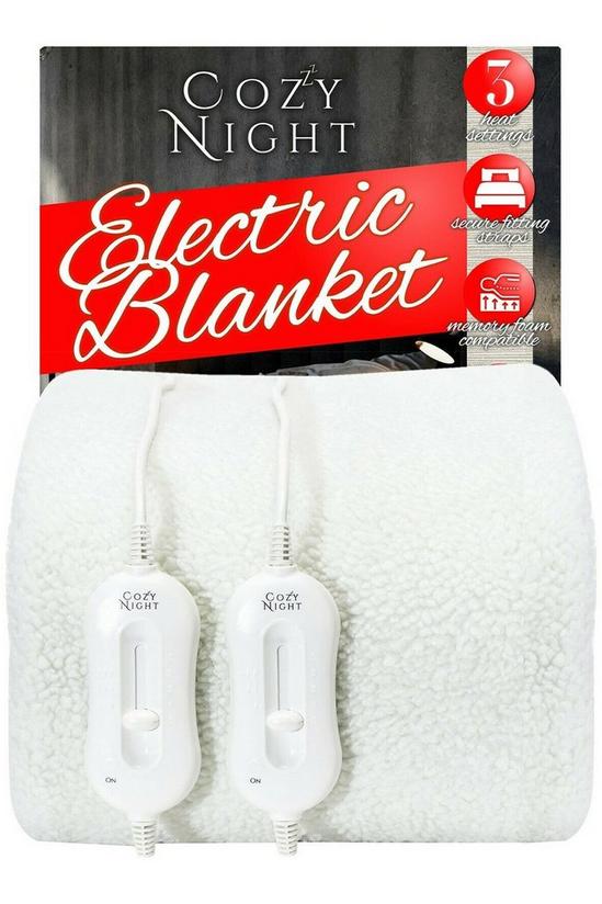 Cozy Night Electric Blanket Double Bed Size Fleece Heated Mattress Cover 1