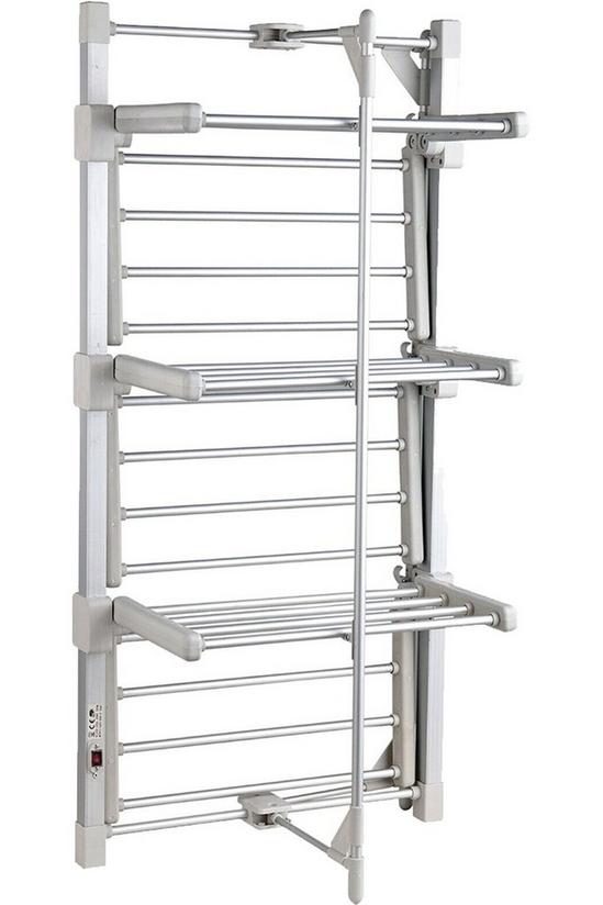 Glamhaus Electric Heated Clothes Airer Dryer Indoor Foldable Horse Rack 3 Tier 5