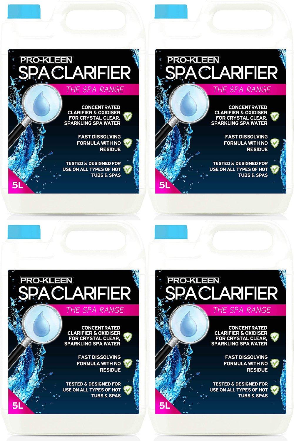 Hot Tub & Spa Water Clarifier Clears Cloudy Dull Looking Water 4 x 5L