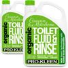 ProKleen Organic Toilet Chemical Fluid Rinse Caravan & Motorhome Cleaner 2 x 2L thumbnail 1