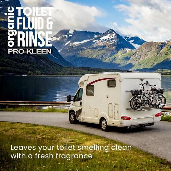 ProKleen Organic Toilet Chemical Fluid Rinse Caravan & Motorhome Cleaner 2 x 2L 4