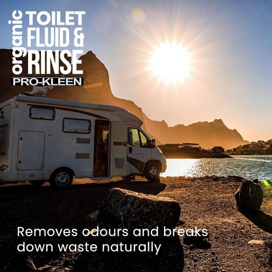 ProKleen Organic Toilet Chemical Fluid Rinse Caravan & Motorhome Cleaner 2 x 2L 5