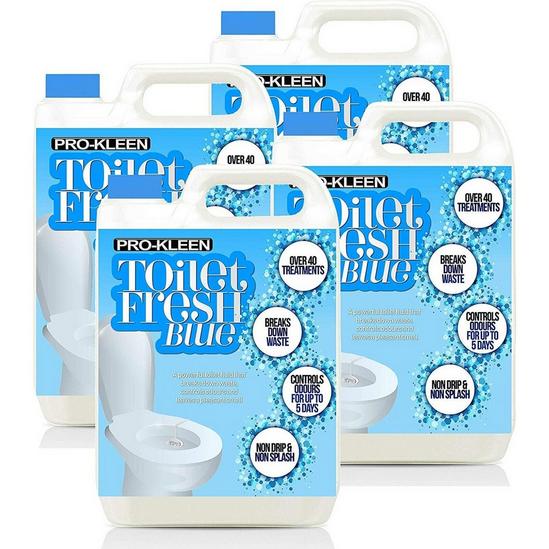 ProKleen Caravan & Motorhome Chemical Toilet Fresh Blue Cleaner 4 x 5L 1