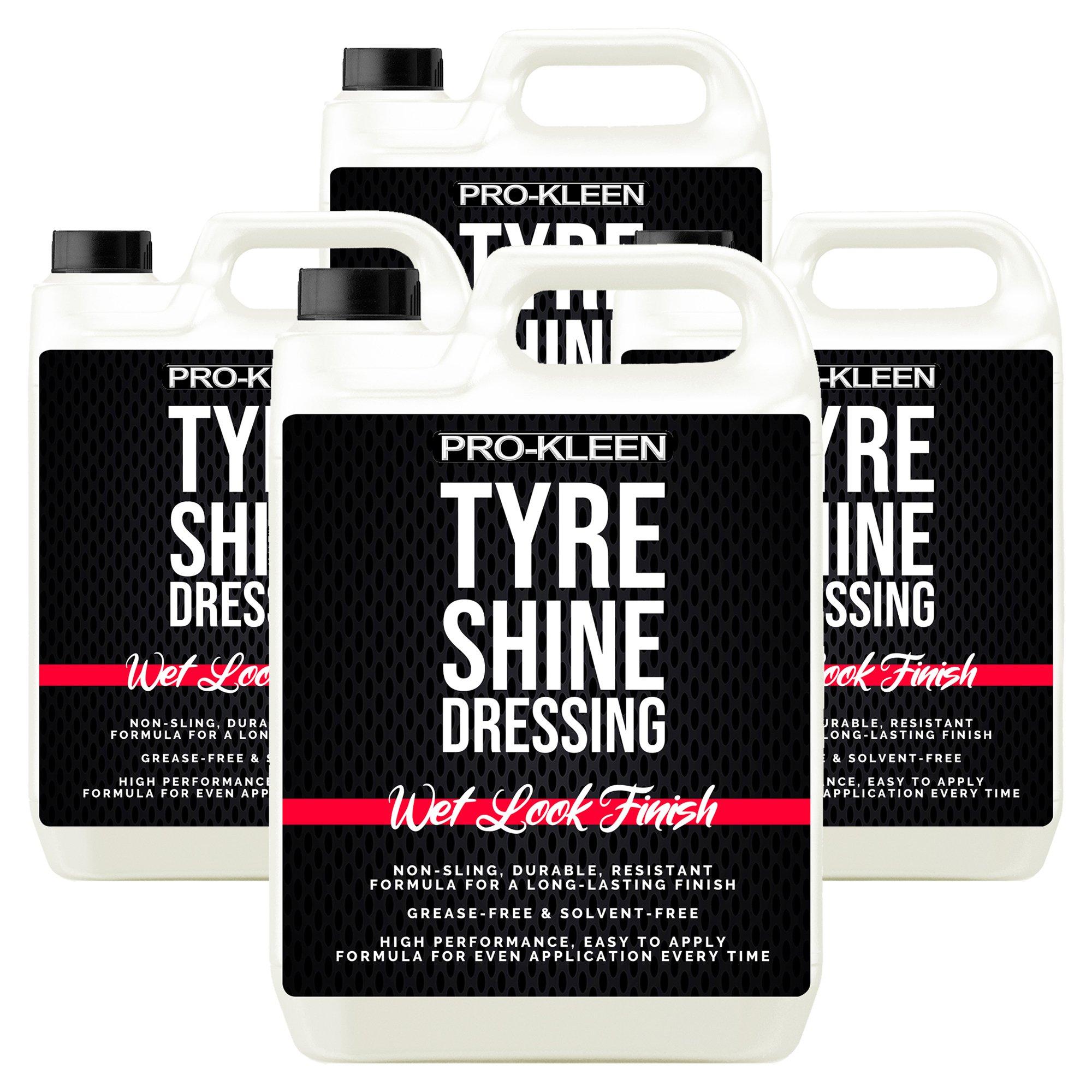 Tyre Shine Dressing Wet Look Non-Sling & Solvent Free Formula 4 x 5L
