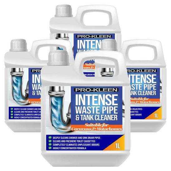 ProKleen Intense Waste Pipe & Tank Cleaner for Caravans & Motorhomes 4 x 1L 1