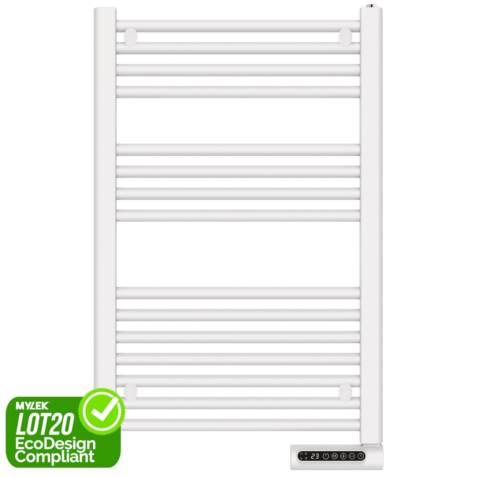 Towel Rail Bathroom Electric Heater with 24/7 Timer IP24 Rated 500W