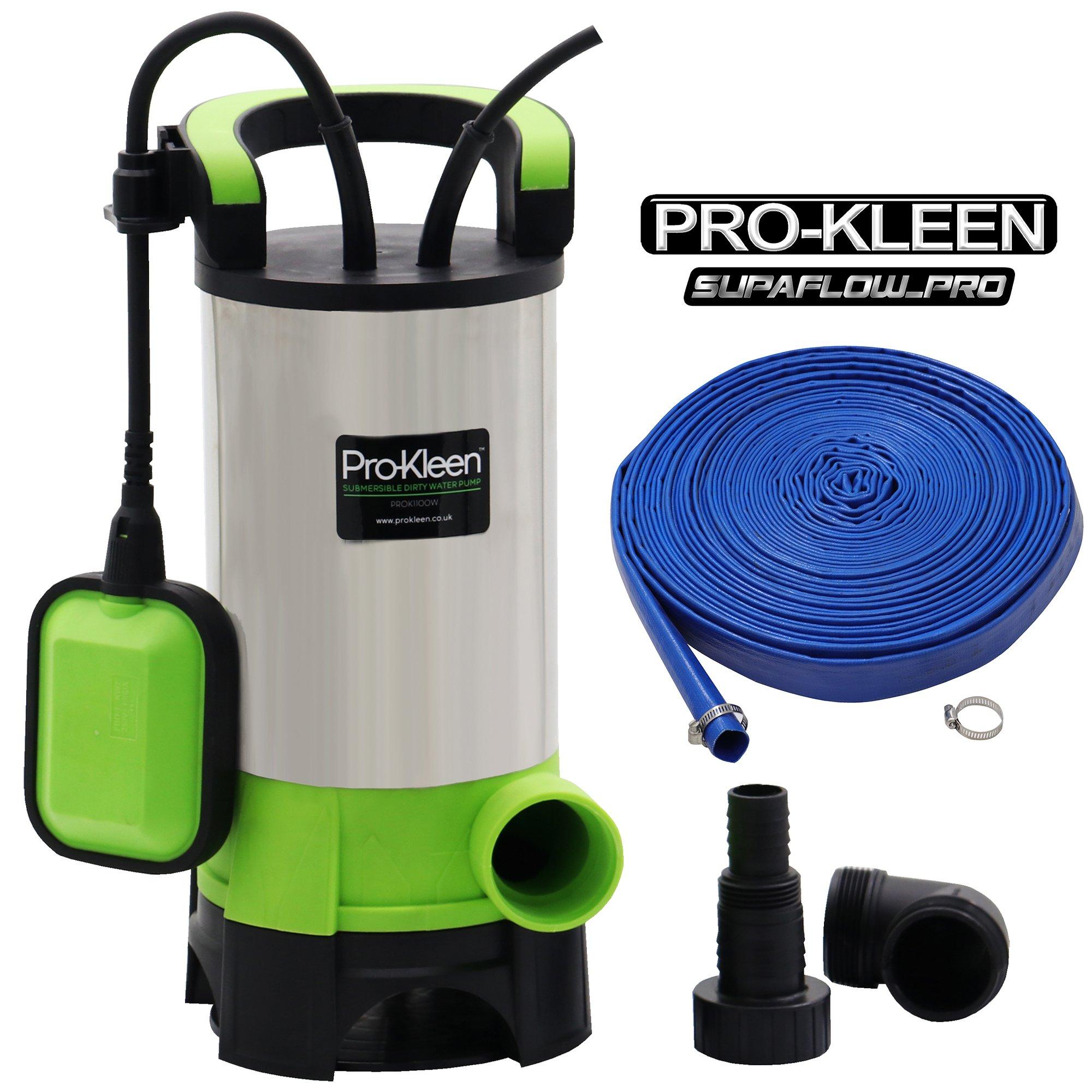 Electric Submersible Dirty or Clean Water Pump 1100W with 25M Hose