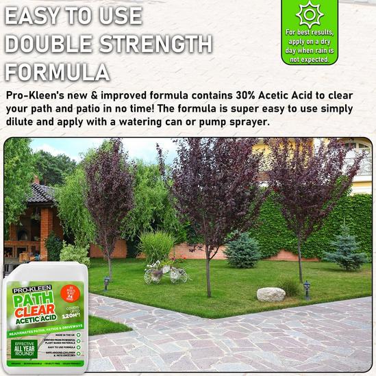 ProKleen 3L Pump Pressure Garden Sprayer & Path Clear Acetic Acid 5L 6