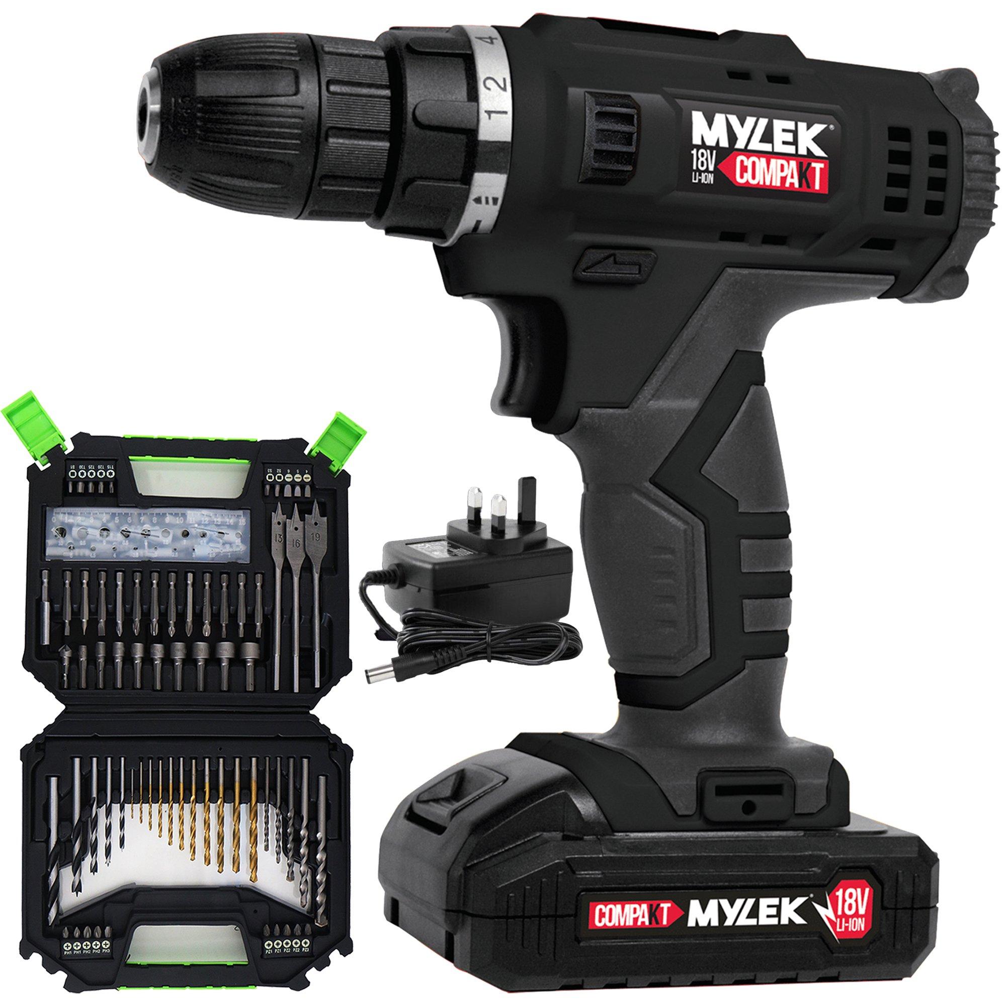 Cordless Drill MYW09 with 128-Piece Accessory Kit