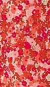 Liquorish Floral & Foil Print Midi Dress In Red thumbnail 6