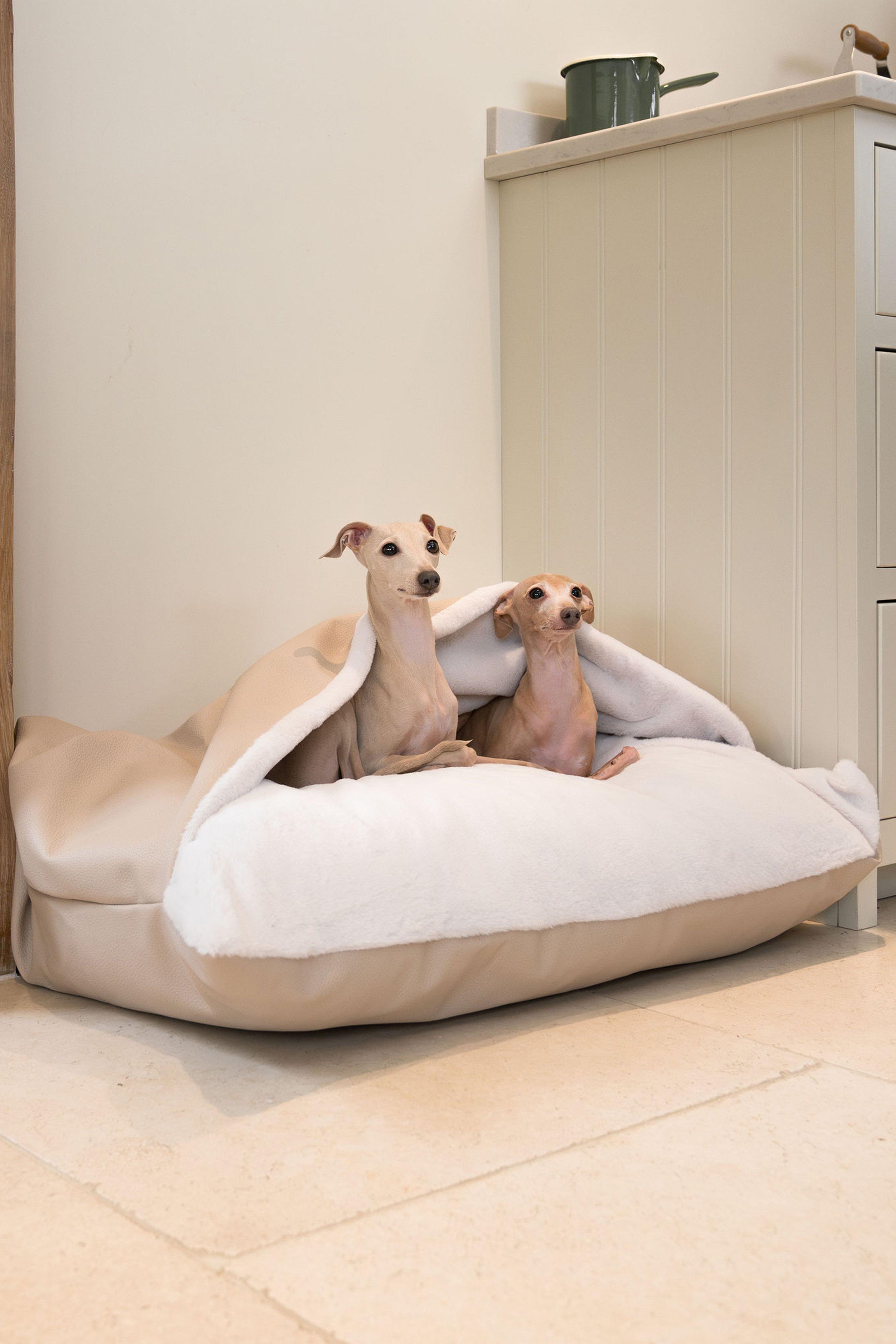 Sleepy Burrows Bed in Sand Rhino Tough Faux Leather