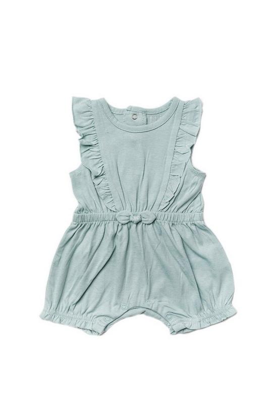 Miss Cotton Frill Sleeved Playsuit 1