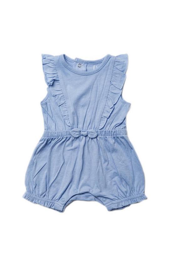 Miss Cotton Frill Sleeved Playsuit 3