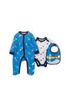 Lily and Jack Rockets Print Cotton 3-Piece Baby Gift Set thumbnail 1