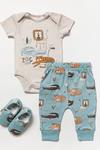 Lily and Jack Bodysuit Jogger and Shoe Outfit Set thumbnail 1