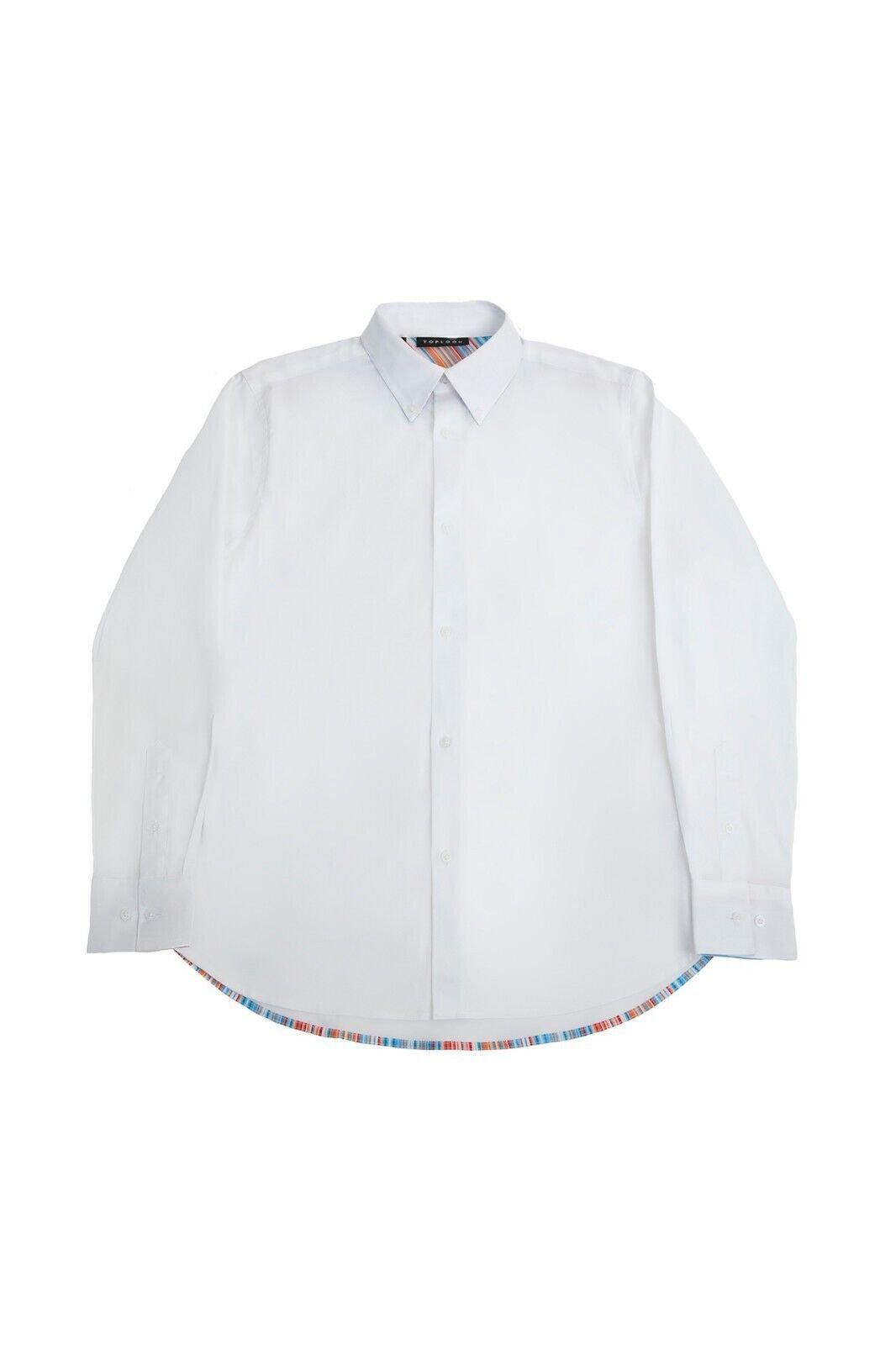 Formal Shirts Long Sleeve, Regular Fit 100% Cotton Business Top for Casual and Office Wear