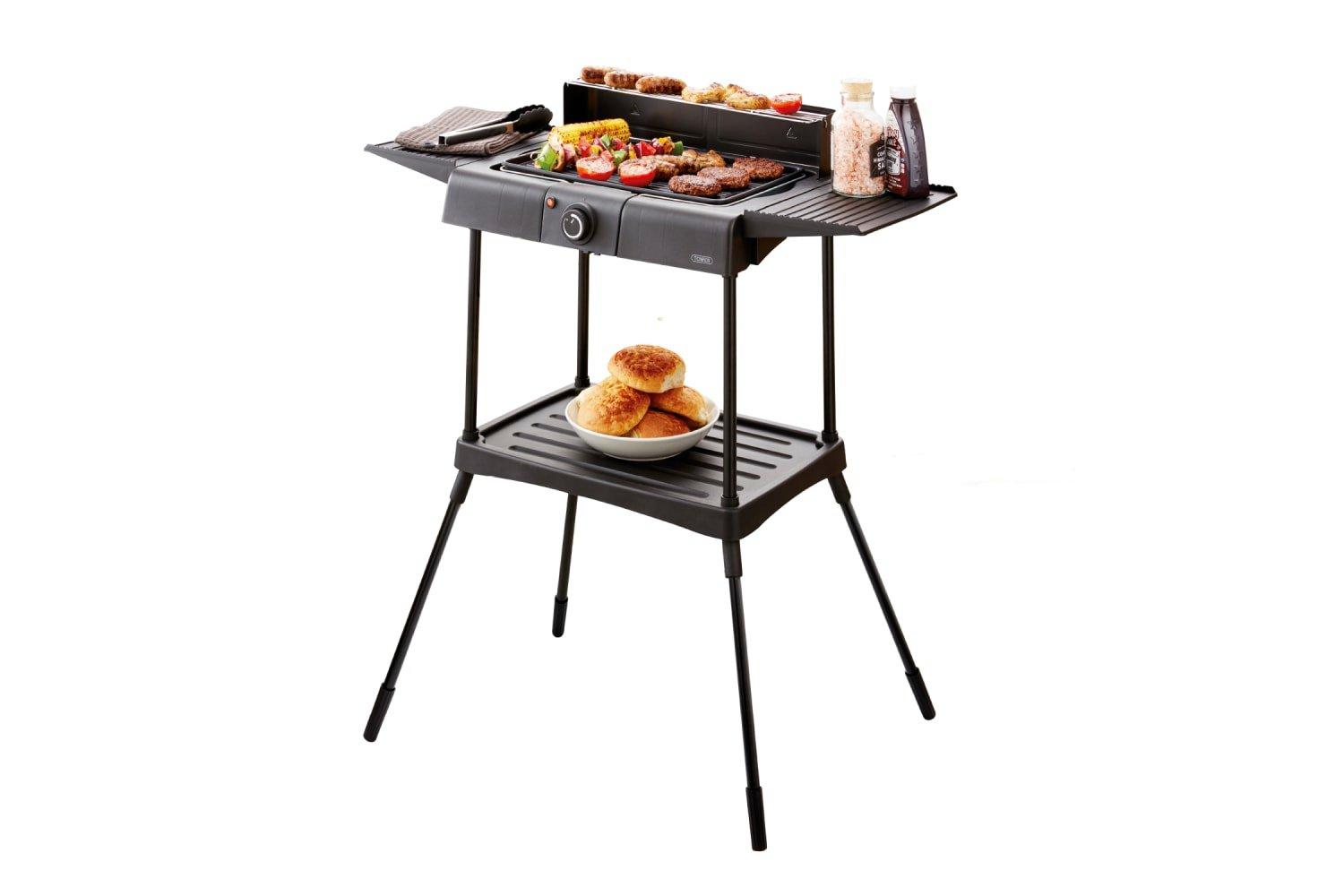 Standing Electric BBQ Grill Black