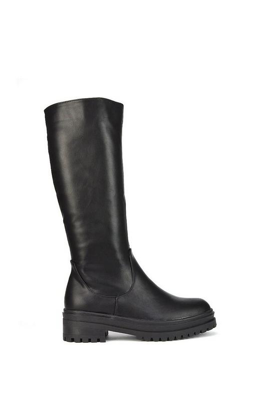 Boots | 'Maura' Chunky Sole Mid Calf Boots | XY London