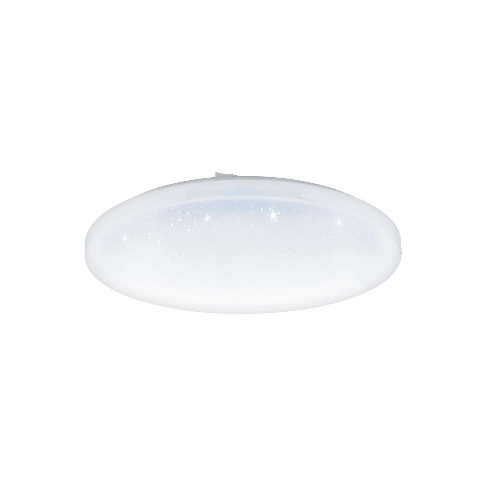 Wall Flush Ceiling Light White Shade White Plastic Crystal Effect LED 33.5W
