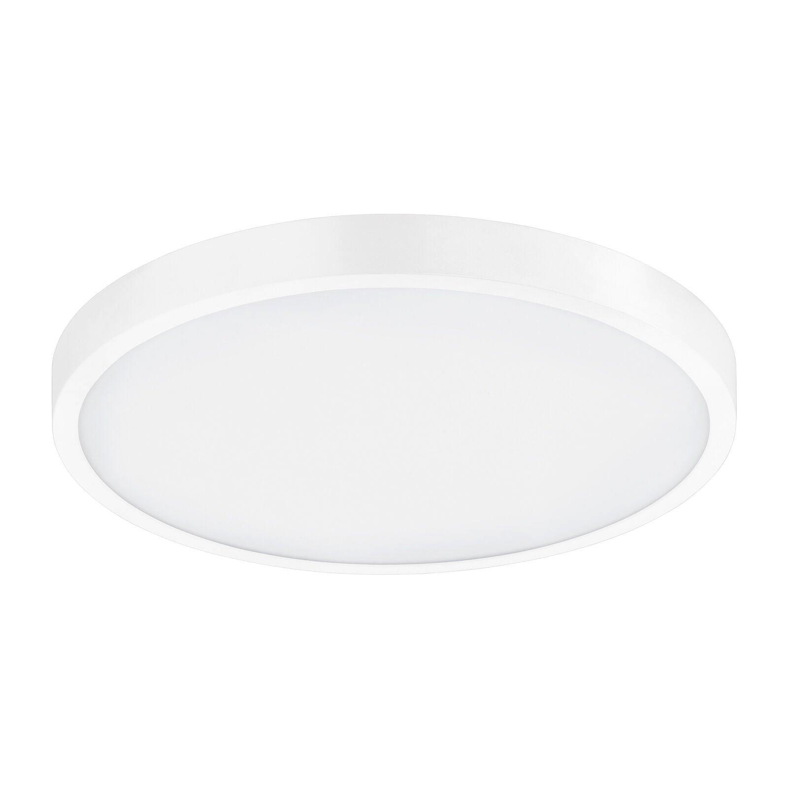 Flush Ceiling Light White Shade White Plastic Remote Control Bulb LED 14W Incl